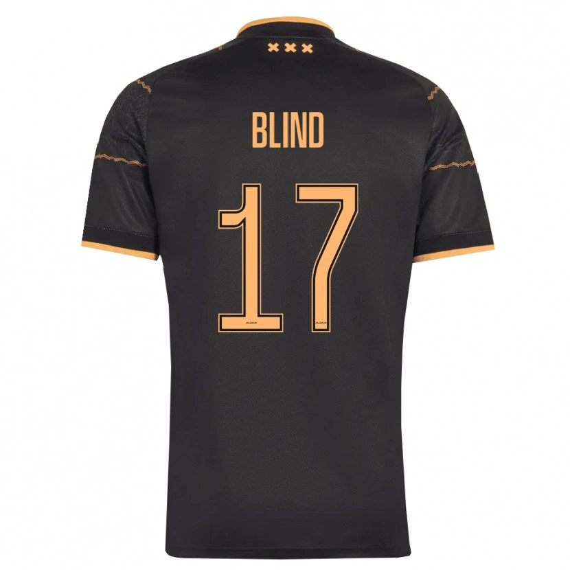 Danxen Heren Daley Blind #17 Zwart Oranje Uitshirt Uittenue 2026/27 T-Shirt