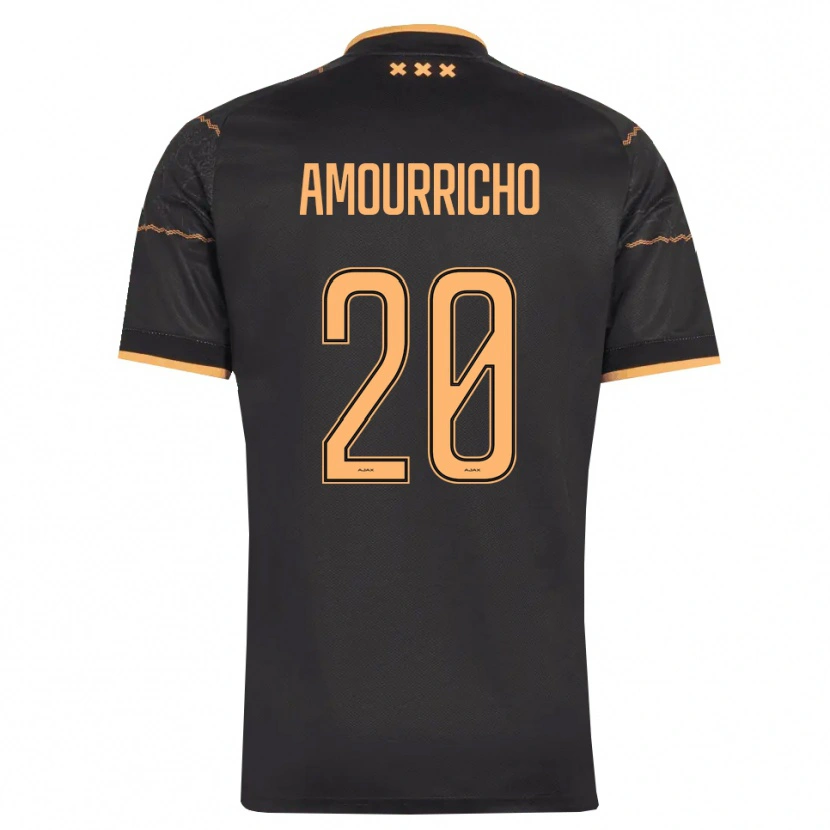 Danxen Heren Amourricho Van Axel Dongen #20 Zwart Oranje Uitshirt Uittenue 2026/27 T-Shirt