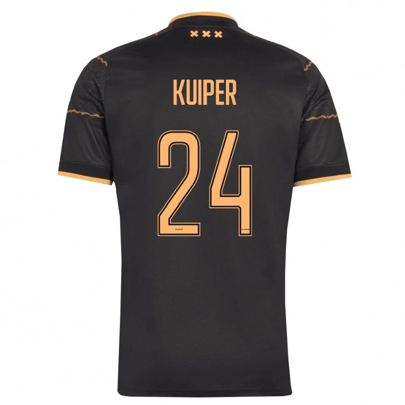 Danxen Heren Justen Kuiper #24 Zwart Oranje Uitshirt Uittenue 2026/27 T-Shirt