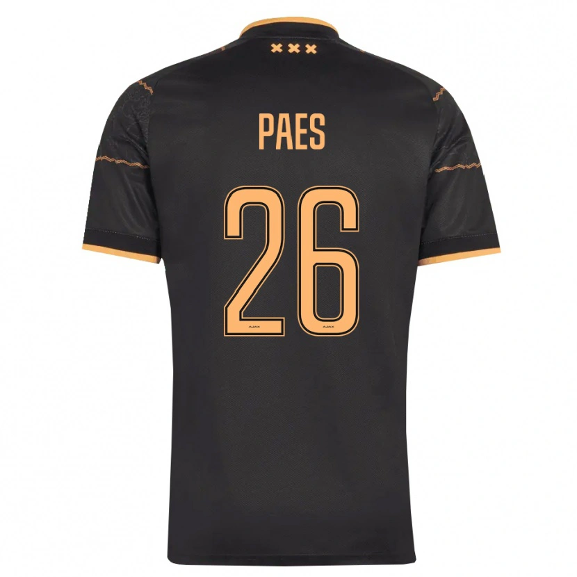 Danxen Heren Maarten Paes #26 Zwart Oranje Uitshirt Uittenue 2026/27 T-Shirt