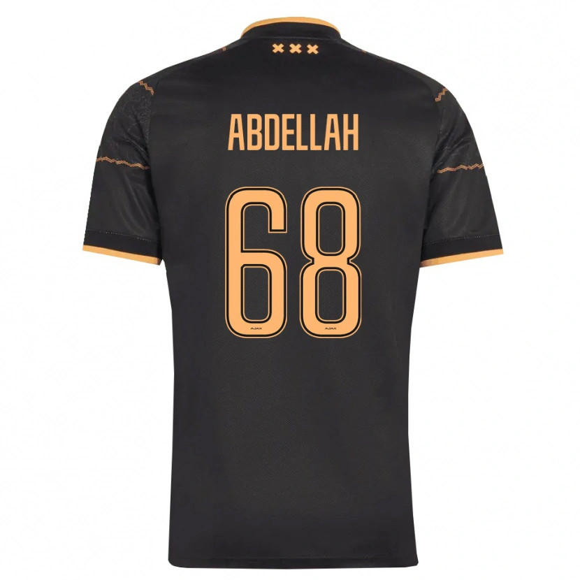 Danxen Heren Abdellah Ouazane #68 Zwart Oranje Uitshirt Uittenue 2026/27 T-Shirt