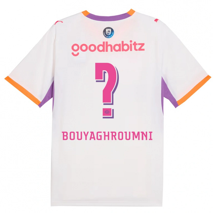 Danxen Heren Jaafar Bouyaghroumni #0 Wit Paars Oranje Uitshirt Uittenue 2026/27 T-Shirt