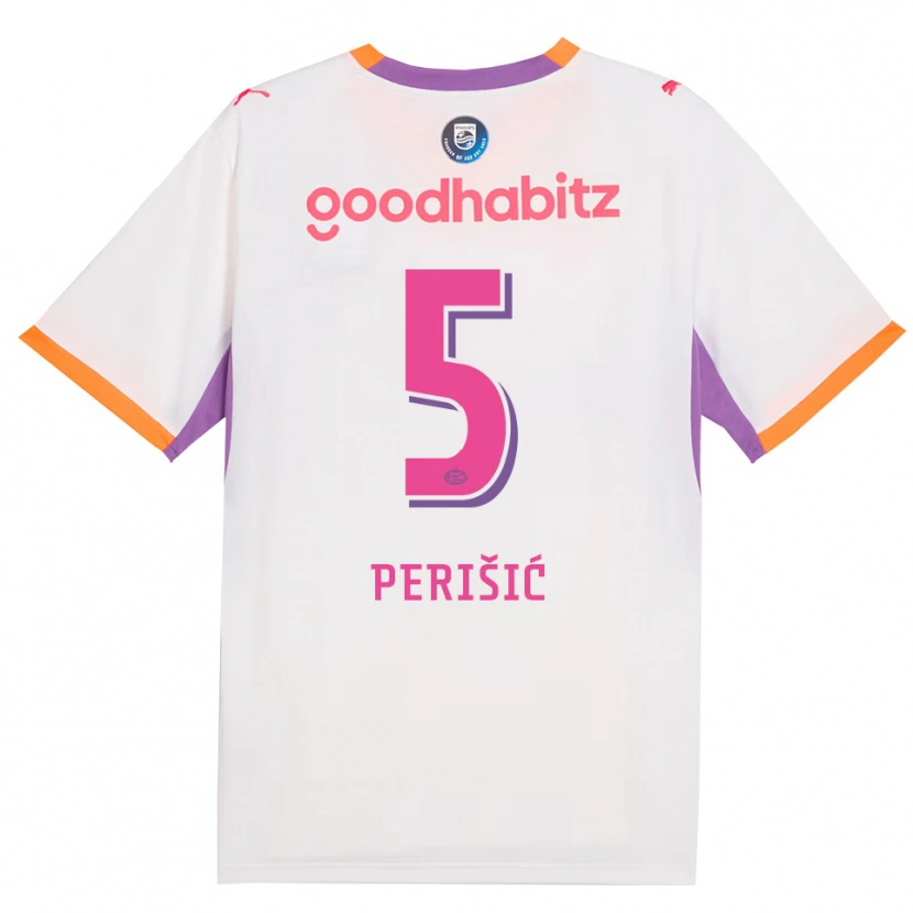 Danxen Heren Ivan Perišić #5 Wit Paars Oranje Uitshirt Uittenue 2026/27 T-Shirt