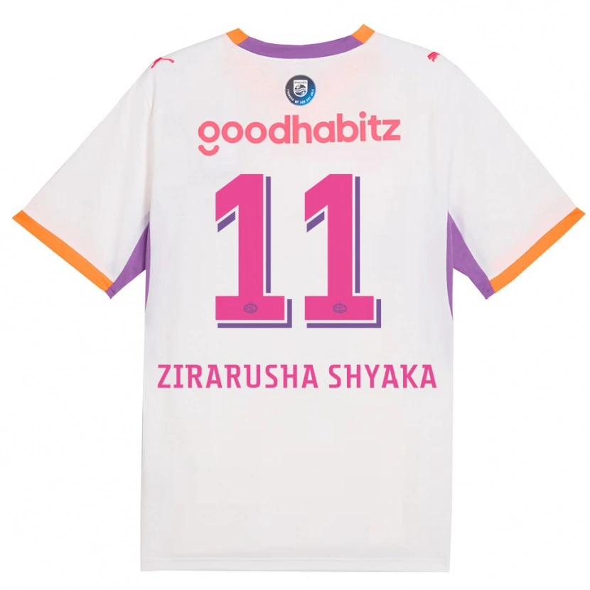 Danxen Heren David Zirarusha Shyaka #11 Wit Paars Oranje Uitshirt Uittenue 2026/27 T-Shirt