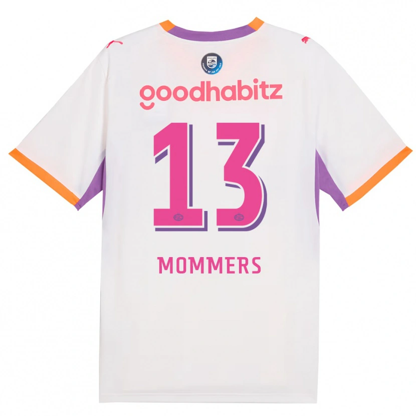 Danxen Heren Ryan Mommers #13 Wit Paars Oranje Uitshirt Uittenue 2026/27 T-Shirt