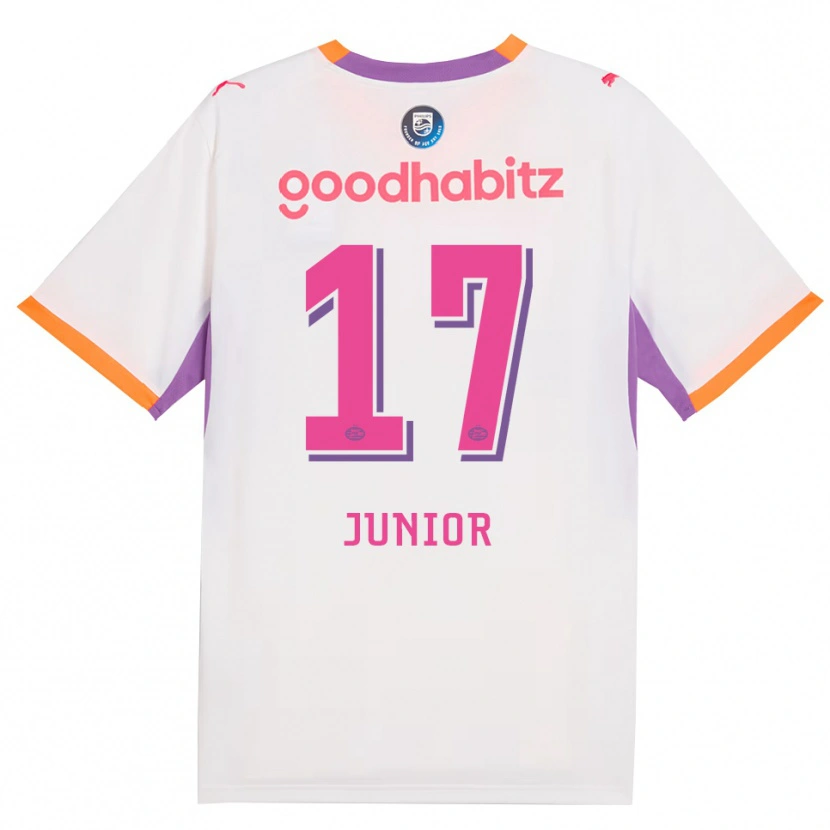 Danxen Heren Mauro Júnior #17 Wit Paars Oranje Uitshirt Uittenue 2026/27 T-Shirt