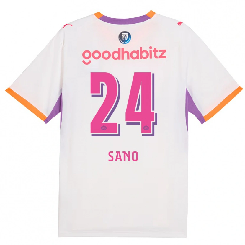 Danxen Heren Kodai Sano #24 Wit Paars Oranje Uitshirt Uittenue 2026/27 T-Shirt