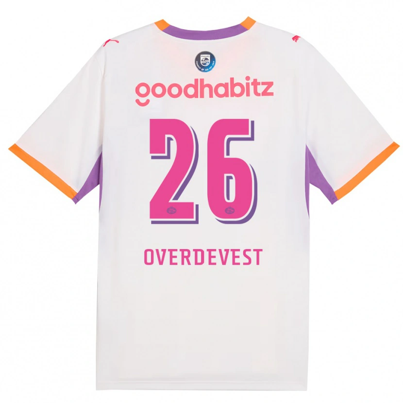 Danxen Heren Marco Overdevest #26 Wit Paars Oranje Uitshirt Uittenue 2026/27 T-Shirt