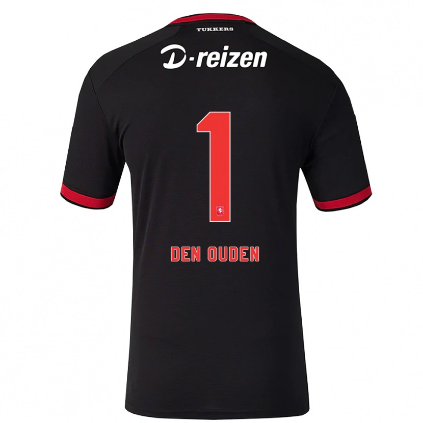 Danxen Heren Jim Den Ouden #1 Rood Wit Zwart Uitshirt Uittenue 2026/27 T-Shirt