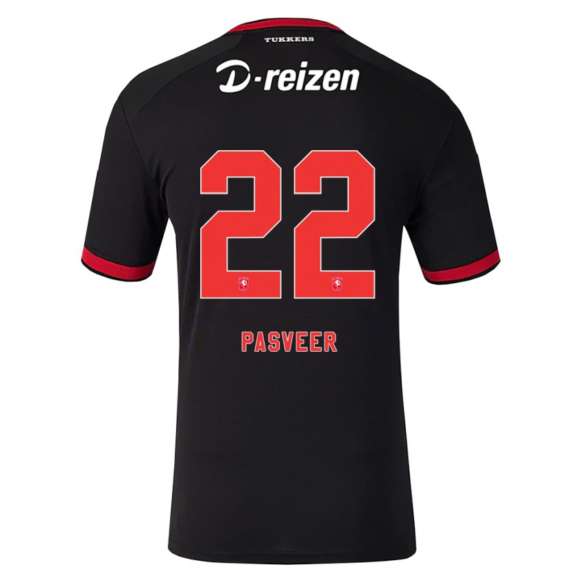 Danxen Heren Remko Pasveer #22 Rood Wit Zwart Uitshirt Uittenue 2026/27 T-Shirt