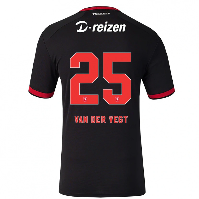 Danxen Heren Imre Van Der Vegt #25 Rood Wit Zwart Uitshirt Uittenue 2026/27 T-Shirt