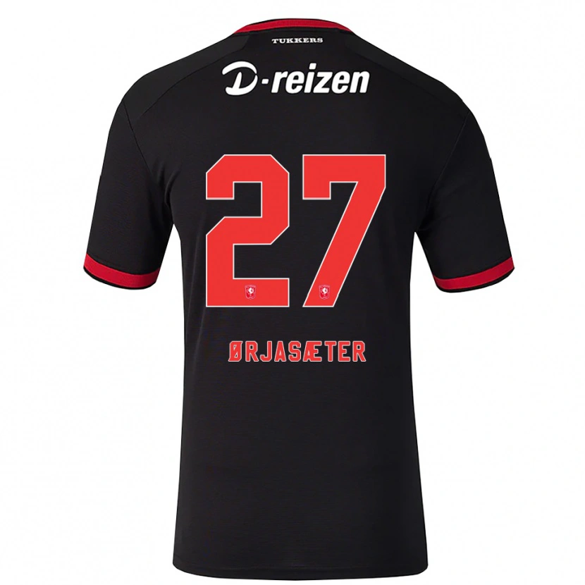 Danxen Heren Sondre Ørjasæter #27 Rood Wit Zwart Uitshirt Uittenue 2026/27 T-Shirt