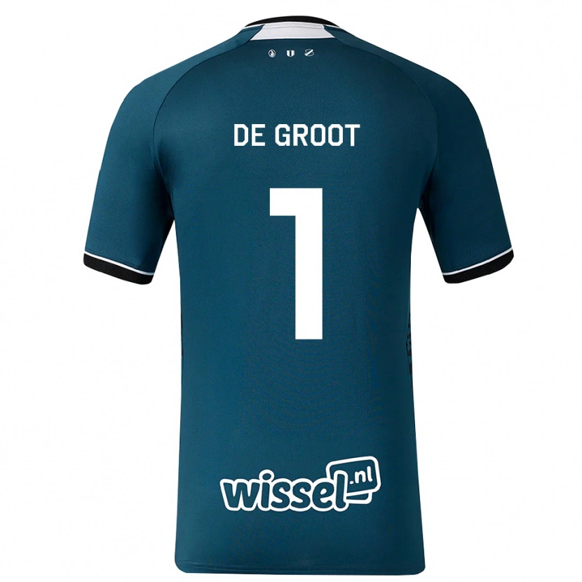 Danxen Heren Jasmijn De Groot #1 Donkerleigrijs Wit Uitshirt Uittenue 2026/27 T-Shirt