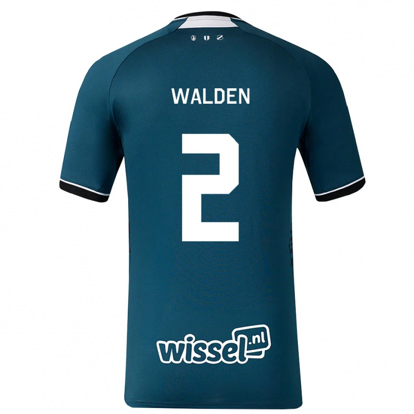Danxen Heren Jaden Walden #2 Donkerleigrijs Wit Uitshirt Uittenue 2026/27 T-Shirt