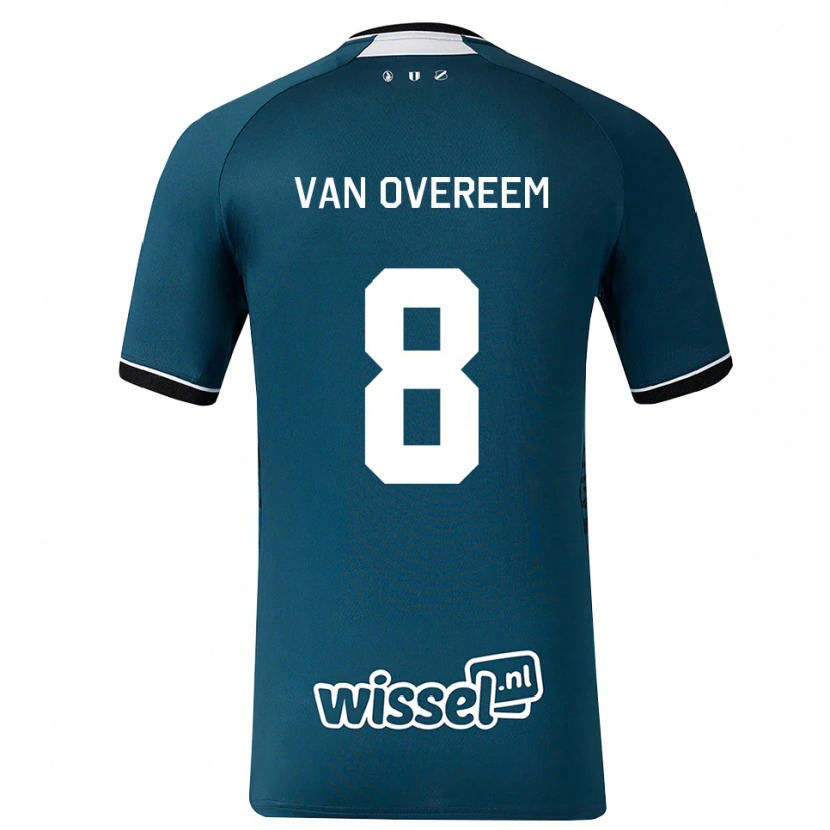 Danxen Heren Joris Van Overeem #8 Donkerleigrijs Wit Uitshirt Uittenue 2026/27 T-Shirt