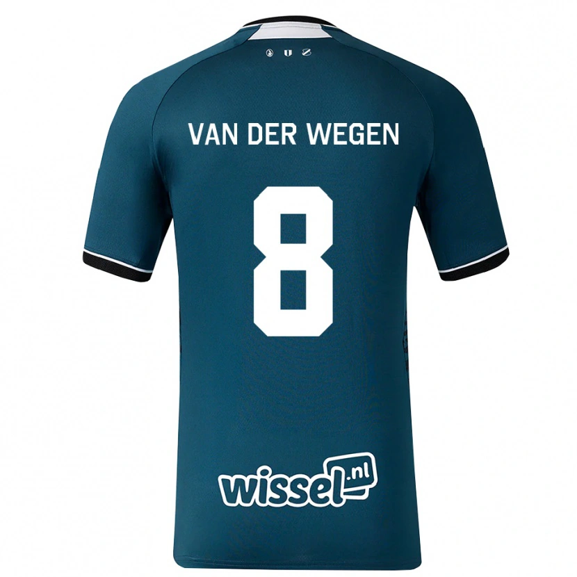Danxen Heren Sil Van Der Wegen #8 Donkerleigrijs Wit Uitshirt Uittenue 2026/27 T-Shirt