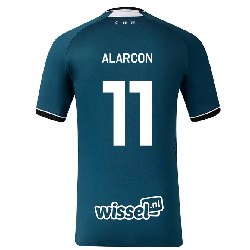 Danxen Heren Ángel Alarcón #11 Donkerleigrijs Wit Uitshirt Uittenue 2026/27 T-Shirt