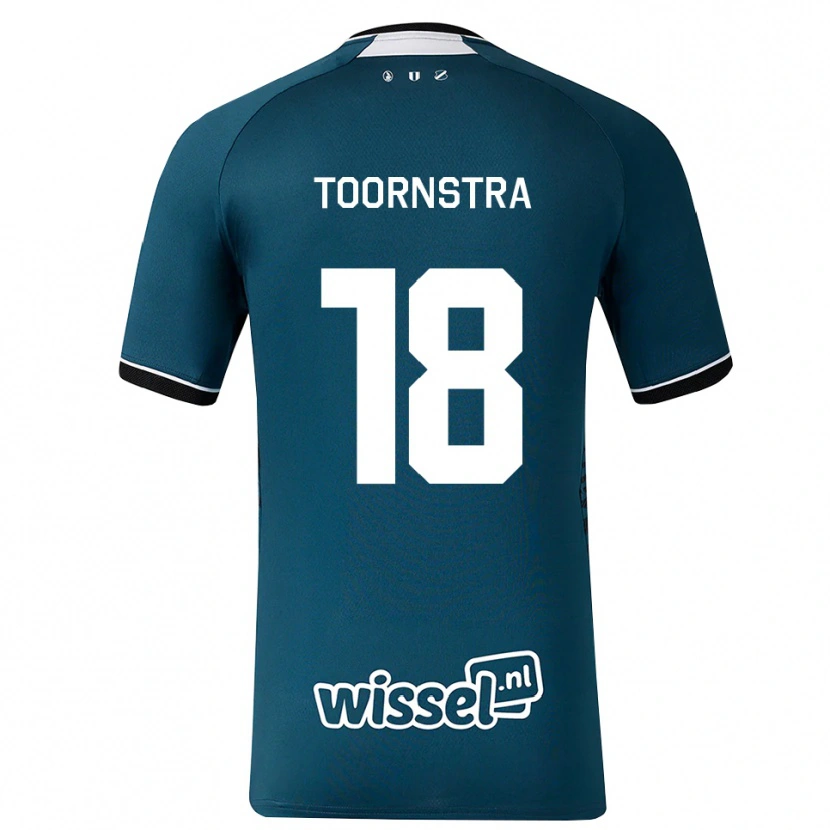 Danxen Heren Jens Toornstra #18 Donkerleigrijs Wit Uitshirt Uittenue 2026/27 T-Shirt