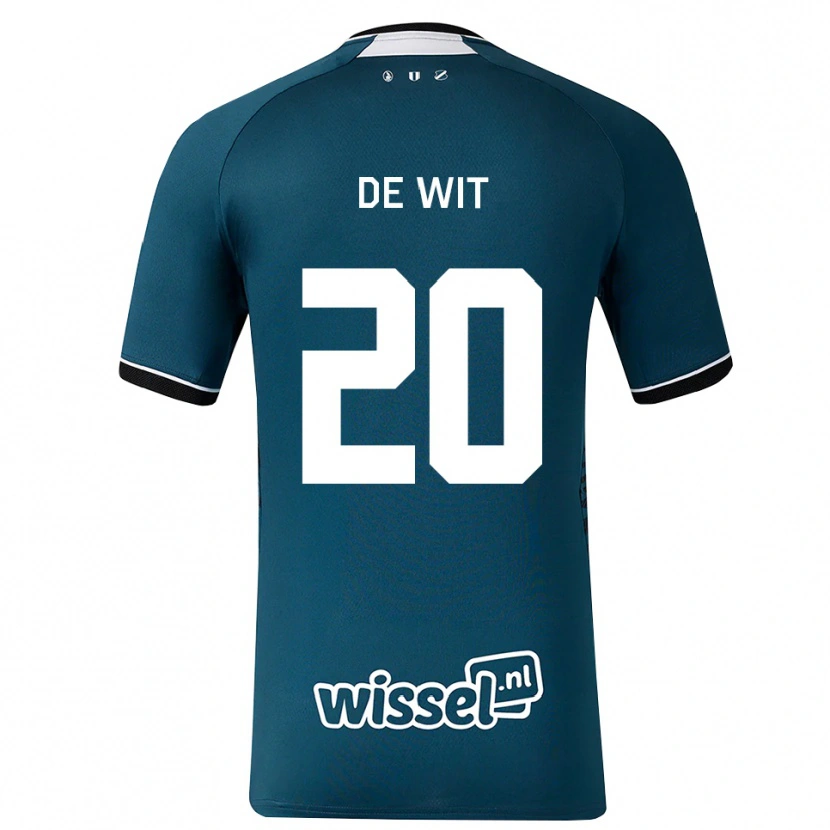 Danxen Heren Dani De Wit #20 Donkerleigrijs Wit Uitshirt Uittenue 2026/27 T-Shirt