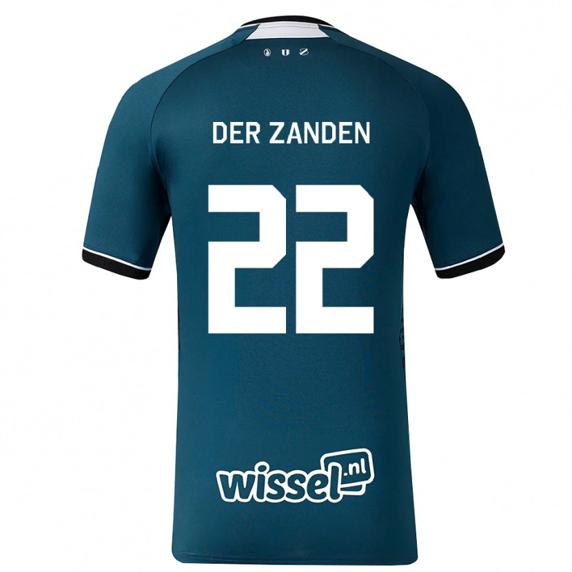 Danxen Heren Iise Van Der Zanden #22 Donkerleigrijs Wit Uitshirt Uittenue 2026/27 T-Shirt