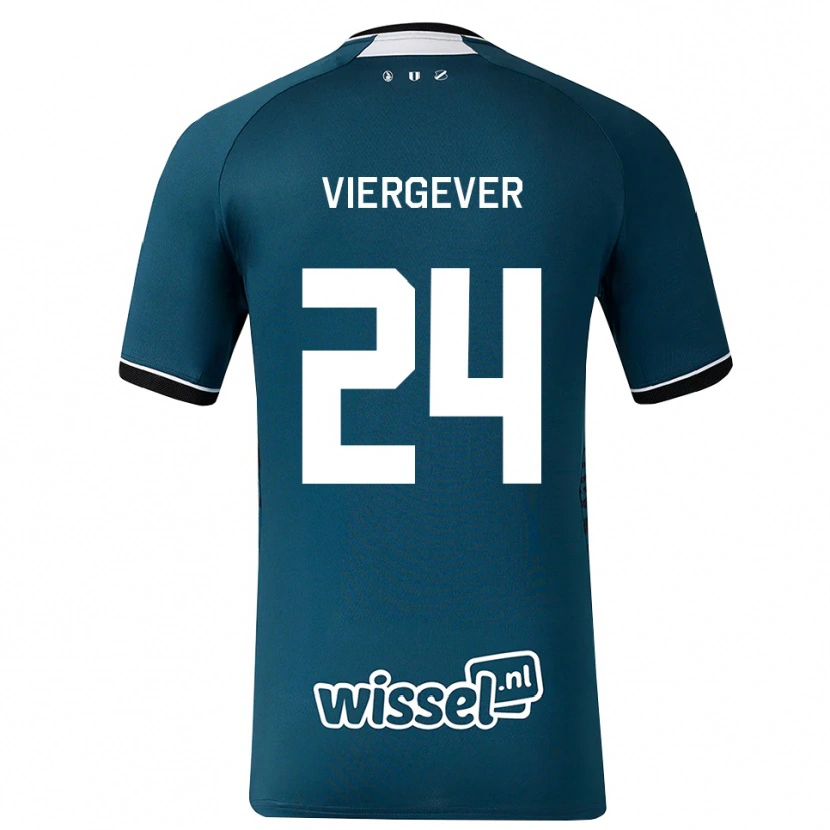 Danxen Heren Nick Viergever #24 Donkerleigrijs Wit Uitshirt Uittenue 2026/27 T-Shirt