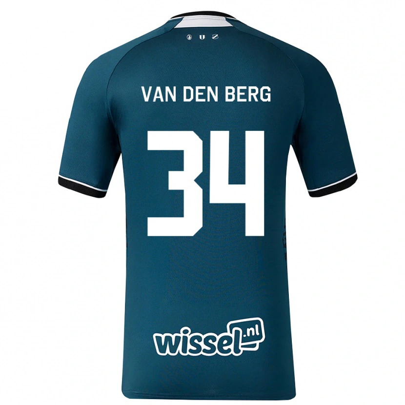 Danxen Heren Davy Van Den Berg #34 Donkerleigrijs Wit Uitshirt Uittenue 2026/27 T-Shirt