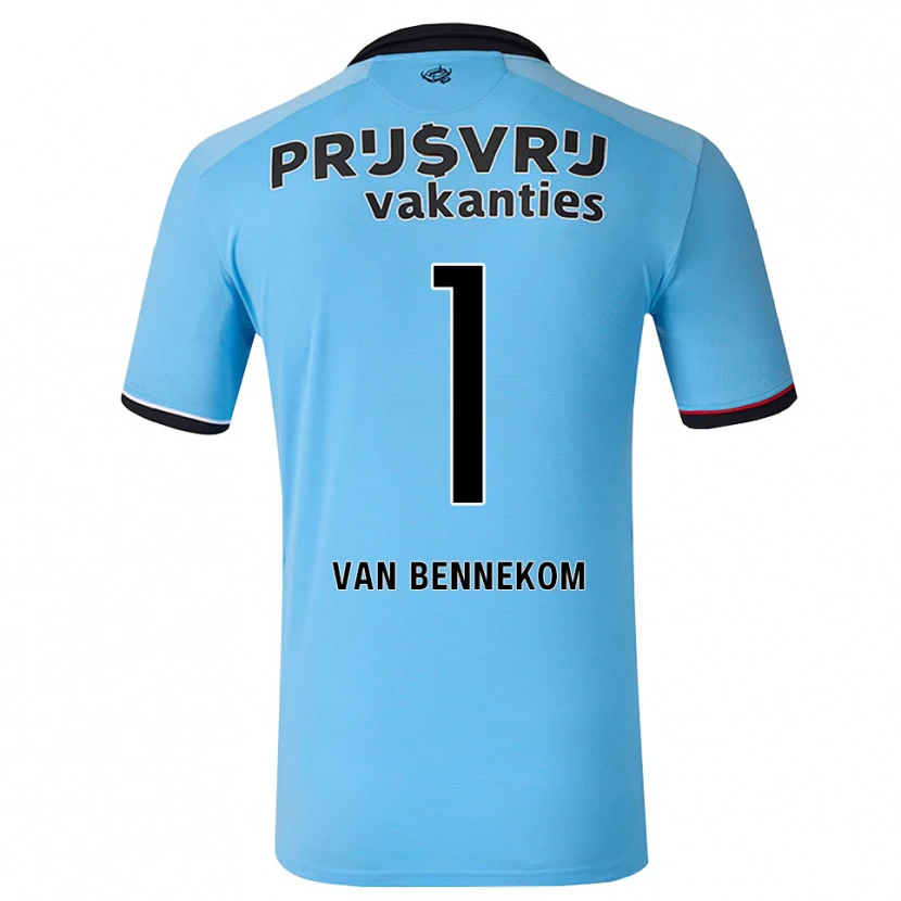Danxen Heren Duron Van Bennekom #1 Diephemelsblauw Zwart Rood Uitshirt Uittenue 2026/27 T-Shirt