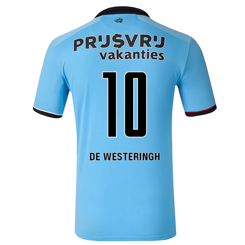 Danxen Heren Kirsten Van De Westeringh #10 Diephemelsblauw Zwart Rood Uitshirt Uittenue 2026/27 T-Shirt