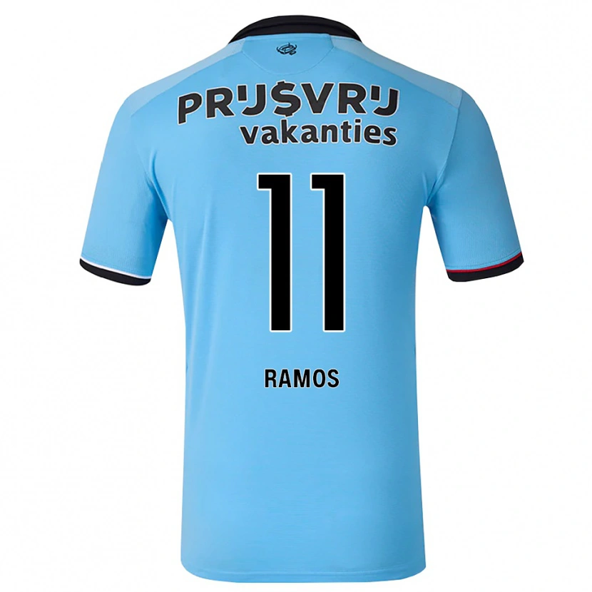 Danxen Heren Dimayro Ramos #11 Diephemelsblauw Zwart Rood Uitshirt Uittenue 2026/27 T-Shirt