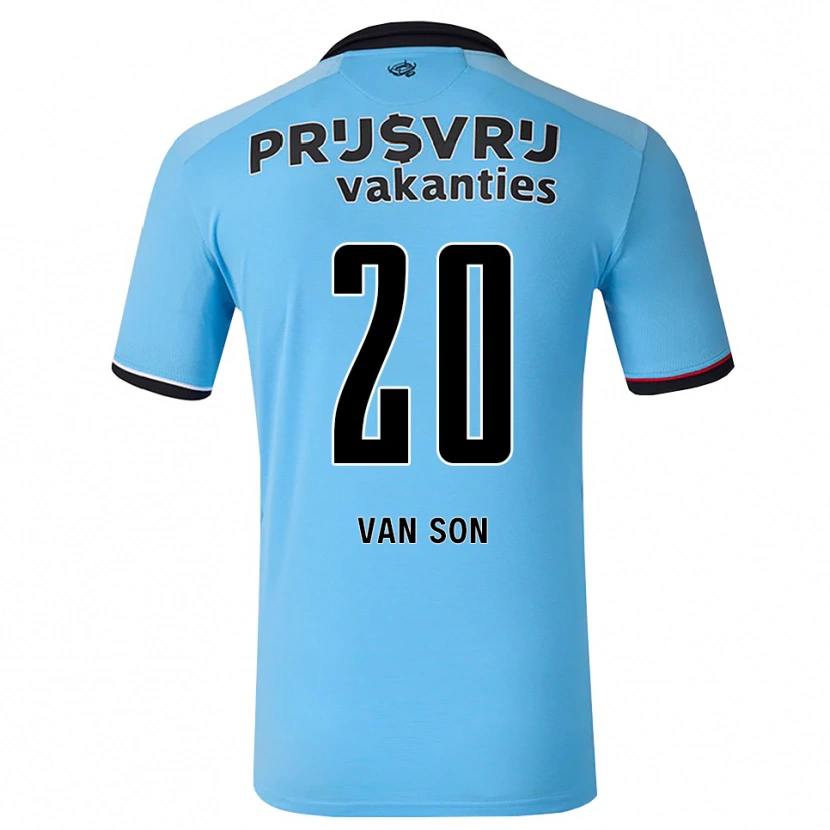 Danxen Heren Anne Van Son #20 Diephemelsblauw Zwart Rood Uitshirt Uittenue 2026/27 T-Shirt