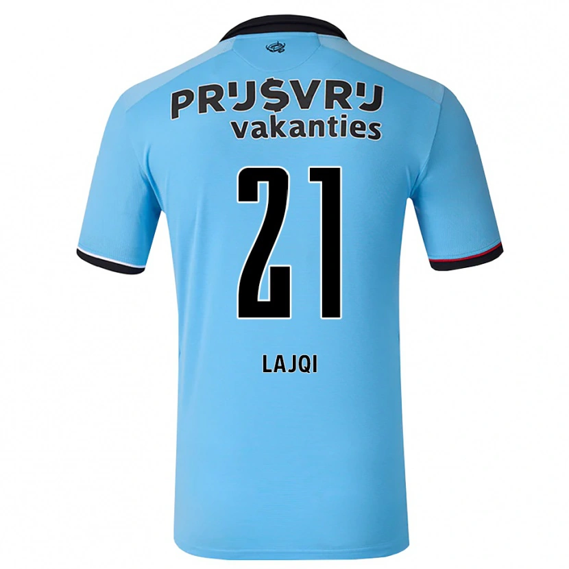 Danxen Heren Merlind Lajqi #21 Diephemelsblauw Zwart Rood Uitshirt Uittenue 2026/27 T-Shirt
