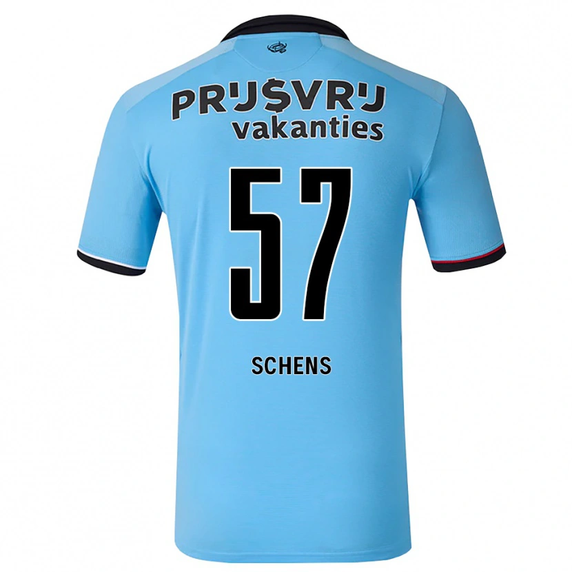 Danxen Heren Twan Schens #57 Diephemelsblauw Zwart Rood Uitshirt Uittenue 2026/27 T-Shirt
