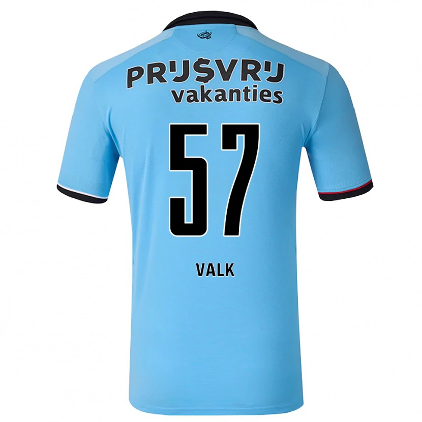 Danxen Heren Sem Valk #57 Diephemelsblauw Zwart Rood Uitshirt Uittenue 2026/27 T-Shirt