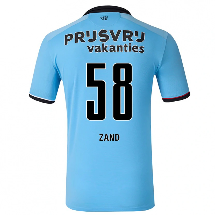 Danxen Heren Shiloht Zand #58 Diephemelsblauw Zwart Rood Uitshirt Uittenue 2026/27 T-Shirt