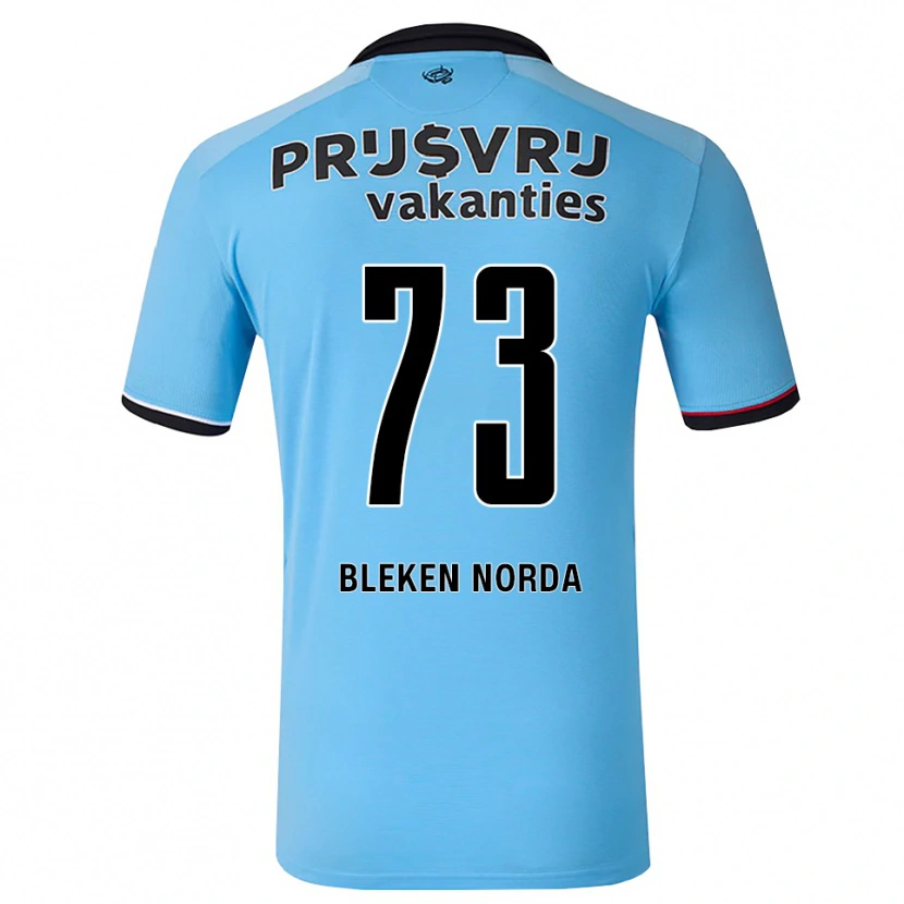 Danxen Heren Haakon Bleken Norda #73 Diephemelsblauw Zwart Rood Uitshirt Uittenue 2026/27 T-Shirt