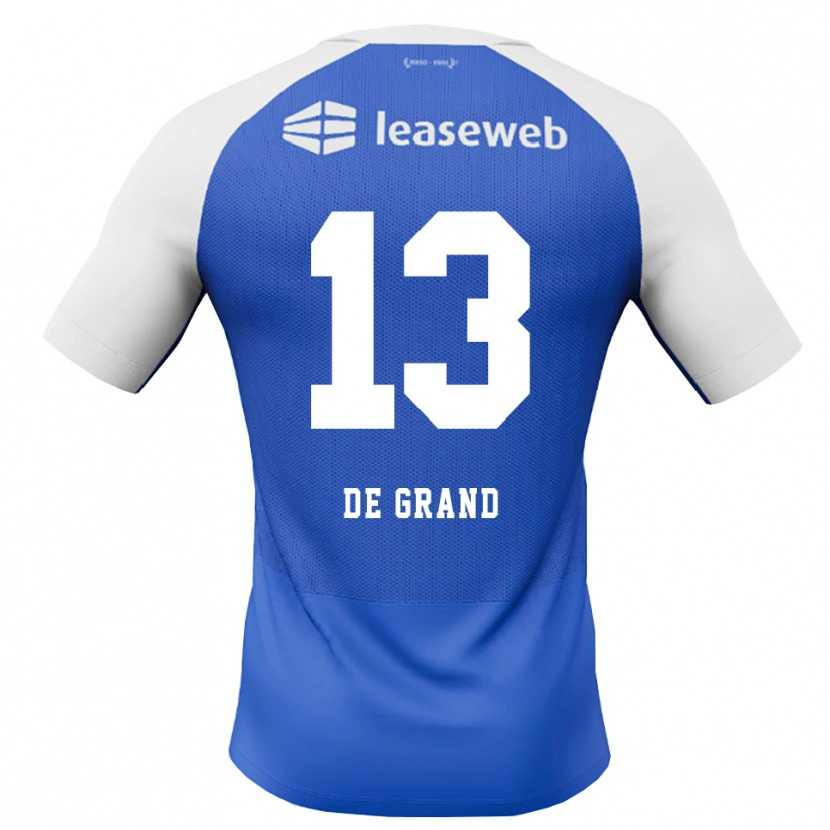 Danxen Heren Sam De Grand #13 Hemelsblauw Rood Wit Uitshirt Uittenue 2026/27 T-Shirt
