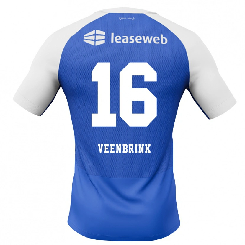Danxen Heren Jayden Veenbrink #16 Hemelsblauw Rood Wit Uitshirt Uittenue 2026/27 T-Shirt
