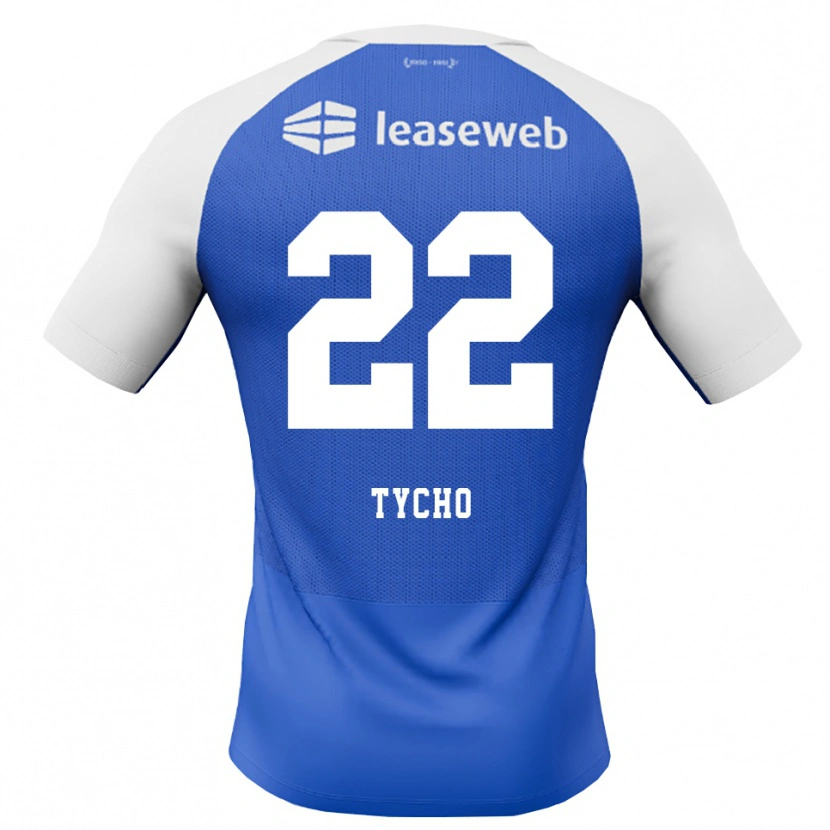 Danxen Heren Tycho De Wit #22 Hemelsblauw Rood Wit Uitshirt Uittenue 2026/27 T-Shirt