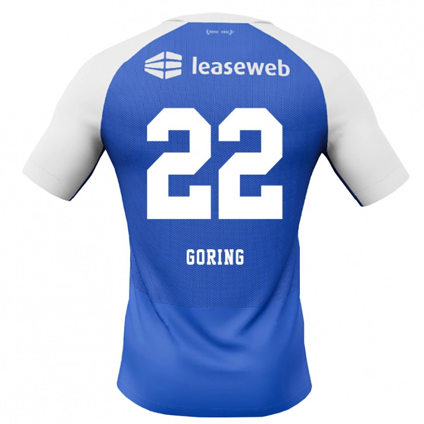 Danxen Heren Christian Göring #22 Hemelsblauw Rood Wit Uitshirt Uittenue 2026/27 T-Shirt