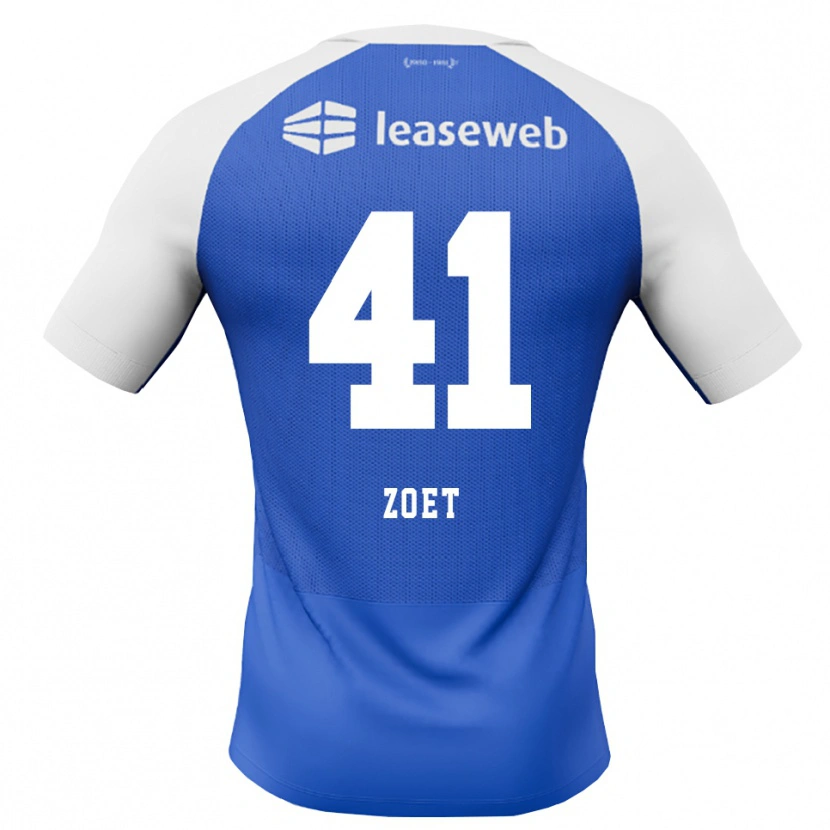 Danxen Heren Jeroen Zoet #41 Hemelsblauw Rood Wit Uitshirt Uittenue 2026/27 T-Shirt