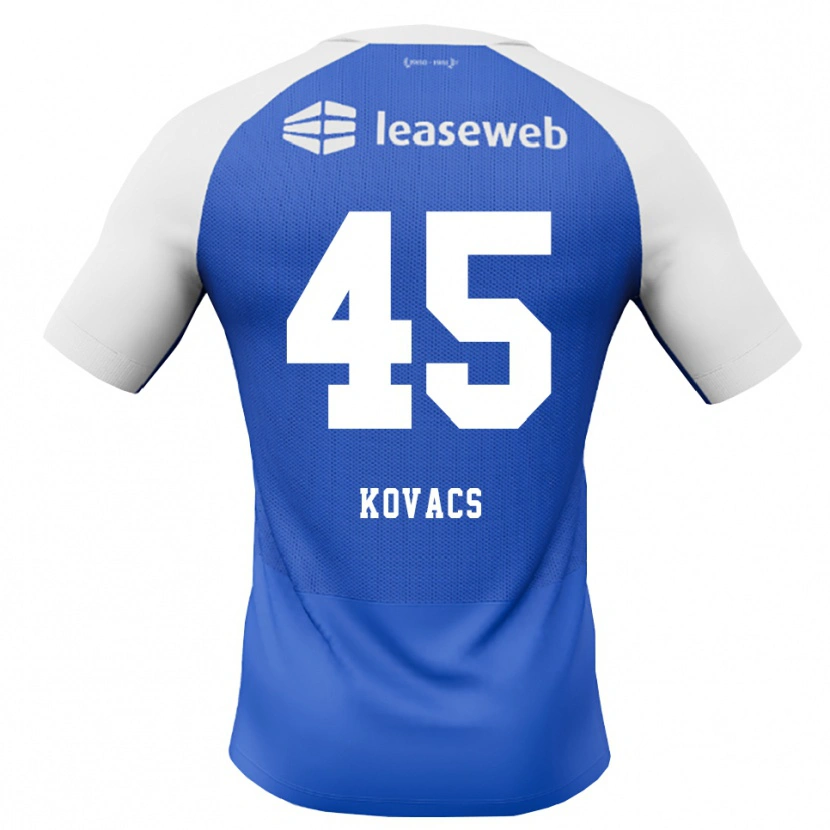 Danxen Heren Bendegúz Kovács #45 Hemelsblauw Rood Wit Uitshirt Uittenue 2026/27 T-Shirt
