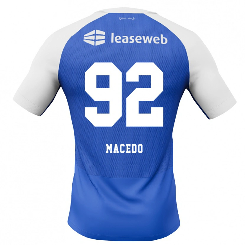 Danxen Heren Rodrigo Macedo #92 Hemelsblauw Rood Wit Uitshirt Uittenue 2026/27 T-Shirt