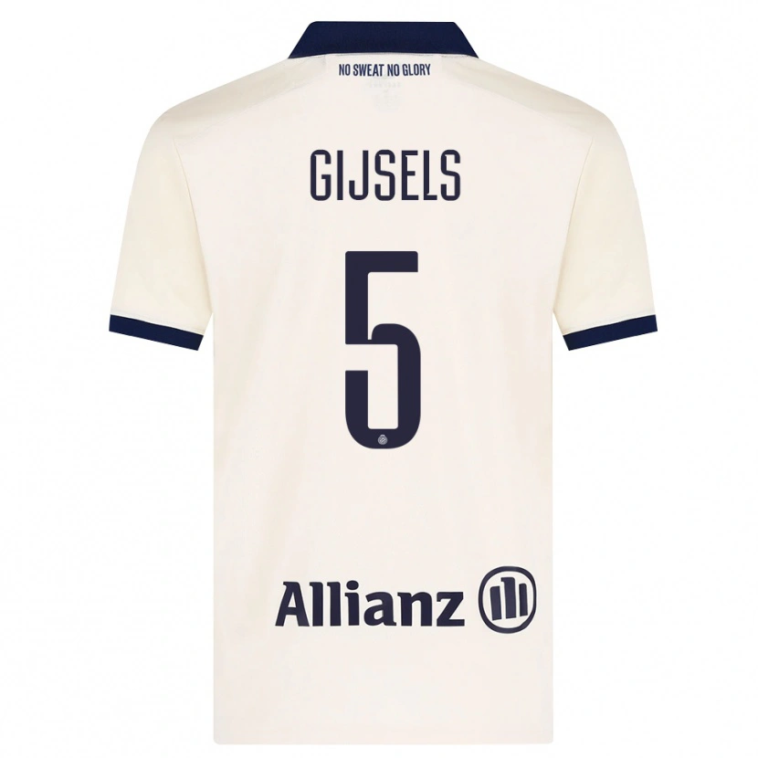Danxen Heren Kellen Gijsels #5 Beige Zwart Uitshirt Uittenue 2026/27 T-Shirt