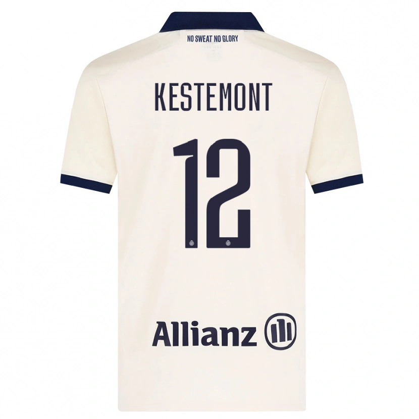 Danxen Heren Thibeau Kestemont #12 Beige Zwart Uitshirt Uittenue 2026/27 T-Shirt