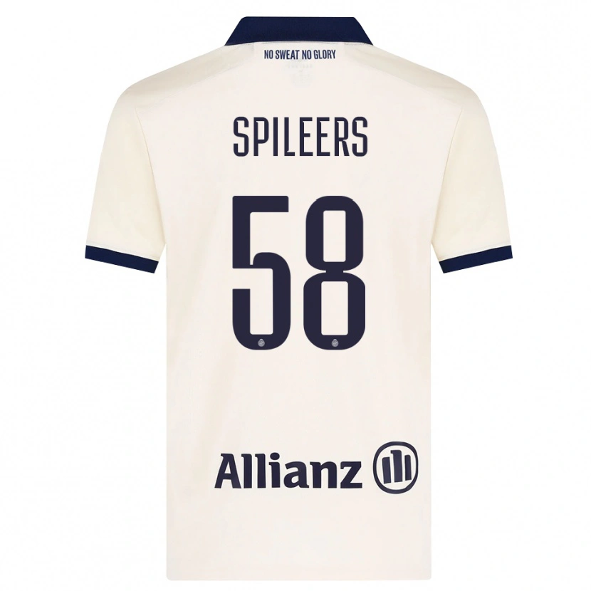 Danxen Heren Jorne Spileers #58 Beige Zwart Uitshirt Uittenue 2026/27 T-Shirt