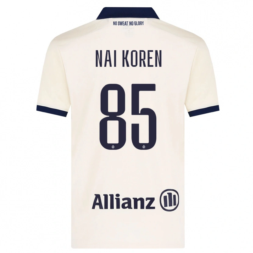 Danxen Heren Tian Nai Koren #85 Beige Zwart Uitshirt Uittenue 2026/27 T-Shirt