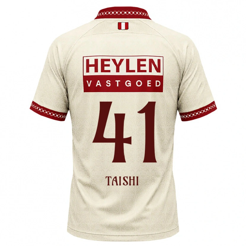 Danxen Heren Taishi Brandon Nozawa #41 Beige Rood Uitshirt Uittenue 2026/27 T-Shirt