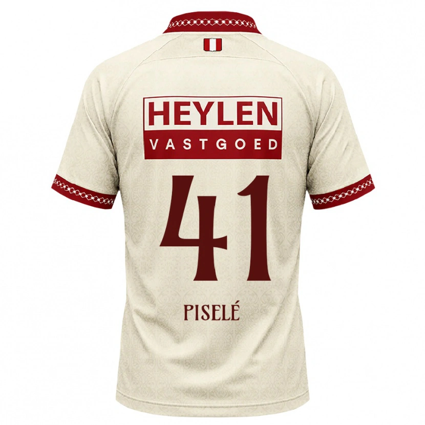 Danxen Heren Lowie Piselé #41 Beige Rood Uitshirt Uittenue 2026/27 T-Shirt