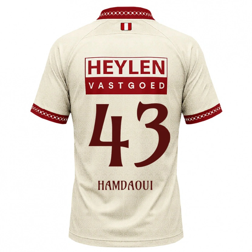 Danxen Heren Youssef Hamdaoui #43 Beige Rood Uitshirt Uittenue 2026/27 T-Shirt