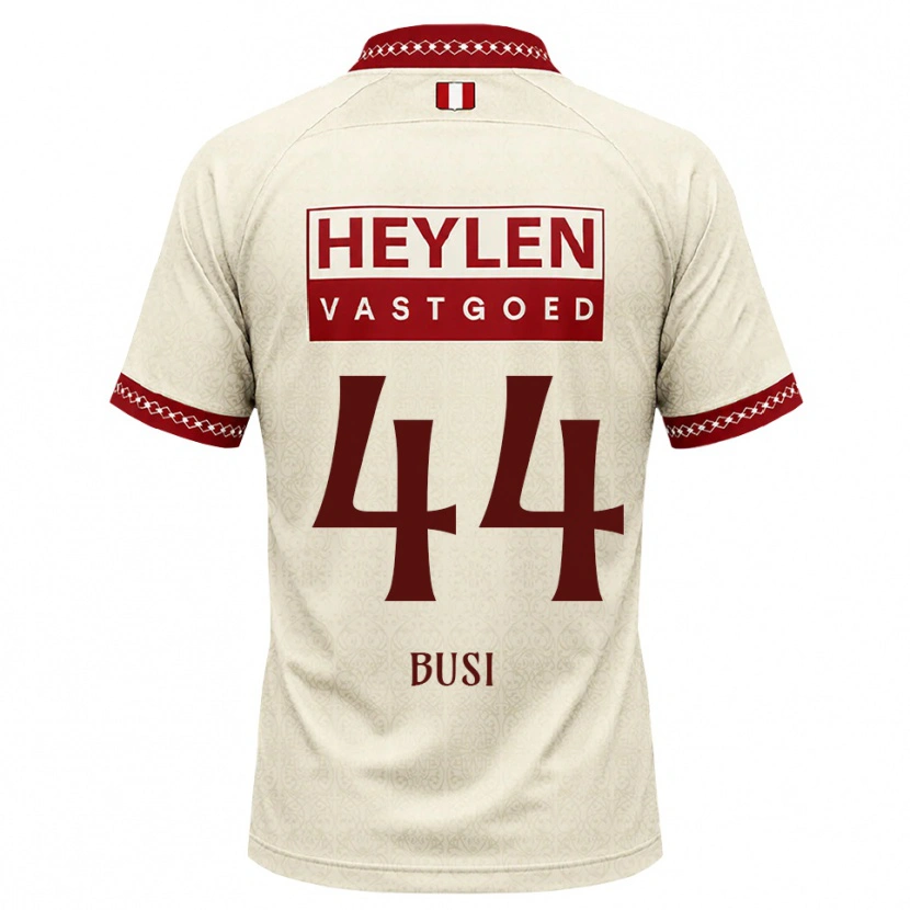 Danxen Heren Maxime Busi #44 Beige Rood Uitshirt Uittenue 2026/27 T-Shirt